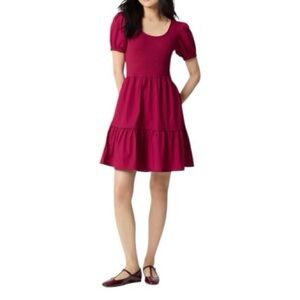 J. Crew Factory puff sleeve mixy knit mini dress size XL New with Tags